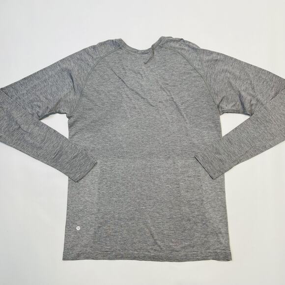 Lululemon Shirt Mens XL Gray Long Sleeve Seamless Live In Practice Lightweight - Picture 7 of 12